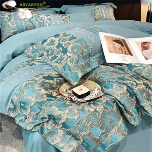 Luxury Egyptian Cotton Gold Royal Duvet Set