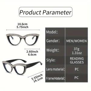 Elegant Cat Eye Reading Glasses