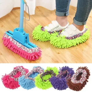 Microfiber Dust Cloth Mopping Shoes Floor Cleaning